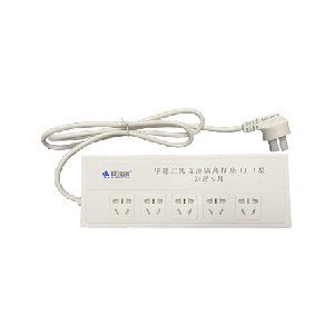华建红黑电源滤波隔离插座   （5孔） HJ-1型（新款）